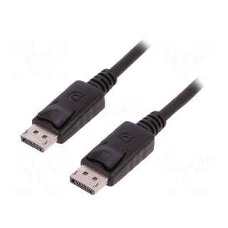 Cable | DisplayPort 1.1 | DisplayPort plug,both sides | 2m | black