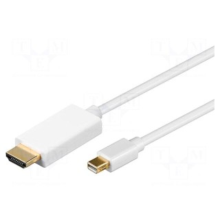 Cable | DisplayPort 1.1 | mini DisplayPort plug,HDMI plug | 1m