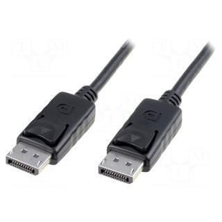 Cable | DisplayPort 1.1a | DisplayPort plug,both sides | 2m | black