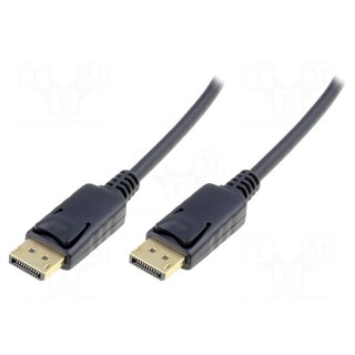 Cable | DisplayPort 1.1a | DisplayPort plug,both sides | 15m | black