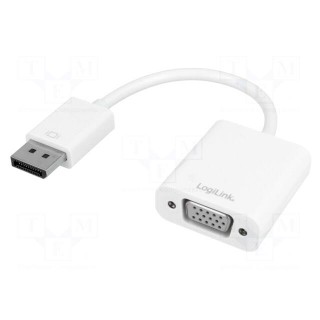Cable | DisplayPort 1.2 | D-Sub 15pin HD socket,DisplayPort plug
