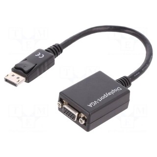 Cable | DisplayPort 1.2 | D-Sub 15pin HD socket,DisplayPort plug