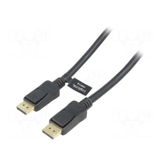 Cable | DisplayPort 1.2 | DisplayPort plug,both sides | 20m | black