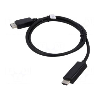 Cable | DisplayPort 1.2 | DisplayPort plug,both sides | 3m | black