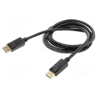 Cable | DisplayPort 1.2 | DisplayPort plug,both sides | Len: 2m