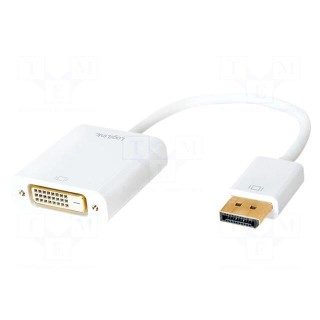 Cable | DisplayPort 1.2 | DisplayPort plug,DVI-D (24+1) socket