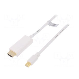 Cable | DisplayPort 1.2 | mini DisplayPort plug,HDMI plug | 3m