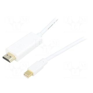 Cable | DisplayPort 1.2 | mini DisplayPort plug,HDMI plug | 5m
