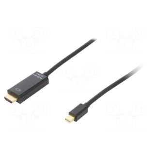 Cable | DisplayPort 1.2 | HDMI plug,mini DisplayPort plug | PVC