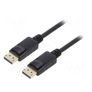 Cable | DisplayPort 1.2,HDCP | DisplayPort plug,both sides | 1m