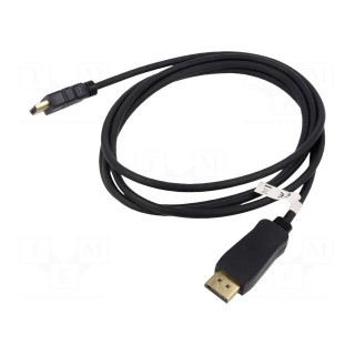Cable | DisplayPort 1.2,HDMI 1.4 | DisplayPort plug,HDMI plug | 2m