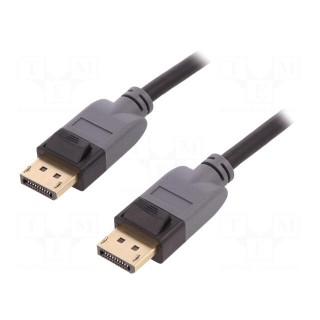 Cable | DisplayPort 1.3 | DisplayPort plug,both sides | 2m | black