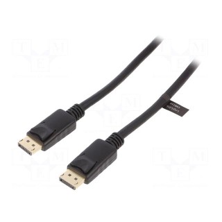 Cable | DisplayPort 1.4 | DisplayPort plug,both sides | 1m | black