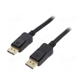 Cable | DisplayPort 1.4 | DisplayPort plug,both sides | 1m | black