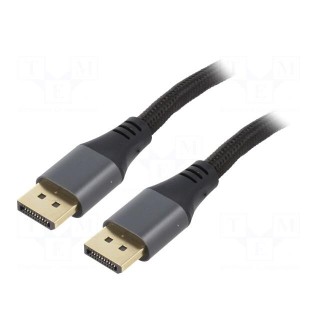 Cable | DisplayPort 1.4 | DisplayPort plug,both sides | textile