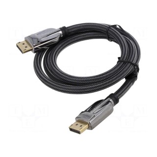 Cable | DisplayPort 1.4 | DisplayPort plug,both sides | textile