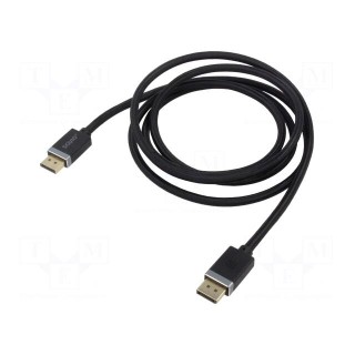 Cable | DisplayPort 1.4 | DisplayPort plug,both sides | textile | 2m
