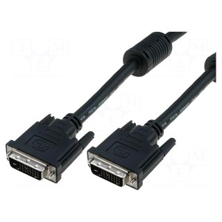 Cable | dual link | DVI-D (24+1) plug,both sides | 10m | black