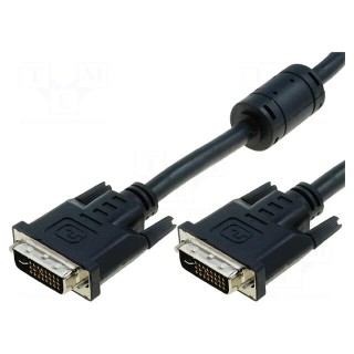 Cable | dual link | DVI-I (24+5) plug,both sides | 1.8m | black