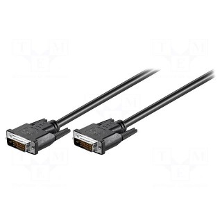 Cable | DVI-D (24+1) plug,both sides | 5m | black