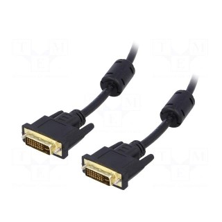 Cable | DVI-I (24+5) plug,both sides | 1.8m | black