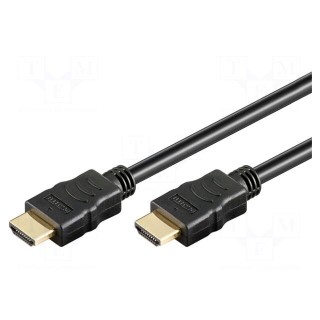 Cable | HDMI 1.4 | HDMI plug,both sides | 0.5m | black