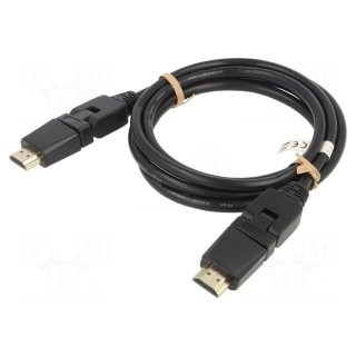 Cable | HDCP 2.2,HDMI 2.0 | HDMI plug movable 360°,both sides