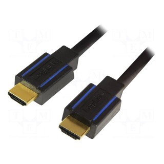 Cable | HDCP 2.2,HDMI 2.0 | HDMI plug,both sides | 1.8m | black