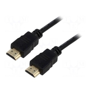 Cable | HDCP 2.2,HDMI 2.0 | HDMI plug,both sides | 5m | black | 30AWG