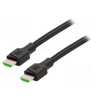 Cable | HDCP 2.2,HDMI 2.0 | HDMI plug,both sides | textile | 5m