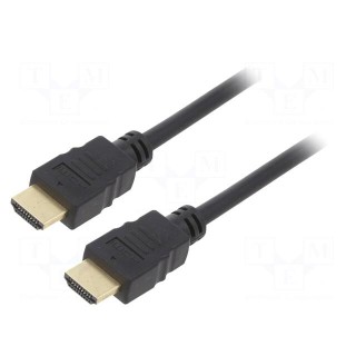 Cable | HDCP 2.2,HDMI 2.0 | HDMI plug,both sides | PVC | 1.5m | black