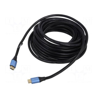Cable | HDCP 2.2,HDMI 1.4 | HDMI plug,both sides | PVC | Len: 12m
