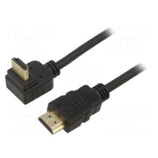 Cable | HDCP 2.2,HDMI 2.0 | HDMI plug,HDMI plug 270° | PVC | 1m