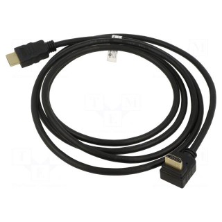 Cable | HDCP 2.2,HDMI 2.0 | HDMI plug,HDMI plug 270° | PVC | 2m