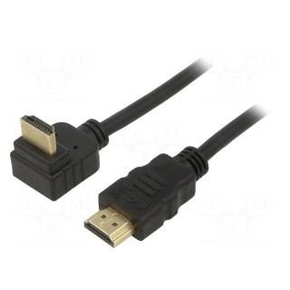 Cable | HDCP 2.2,HDMI 2.0 | HDMI plug,HDMI plug 270° | PVC | 3m