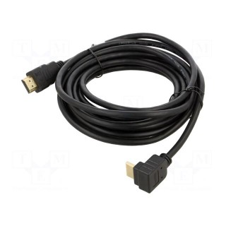 Cable | HDCP 2.2,HDMI 2.0 | HDMI plug,HDMI plug 270° | PVC | 5m
