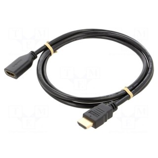 Cable | HDCP 2.2,HDMI 2.0 | HDMI socket,HDMI plug | 1.5m | black