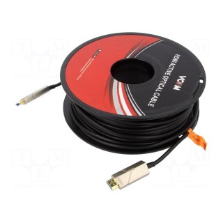 Cable | HDCP 2.2,HDMI 2.0,optical | HDMI plug,both sides | PVC | 40m