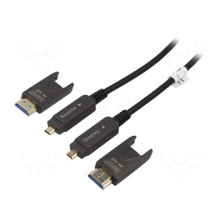 Cable | HDCP 2.2,HDMI 2.0,optical | LSZH | 15m | black