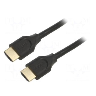 Cable | HDCP 2.2,HDMI 2.1 | HDMI plug,both sides | PVC | 1.5m | black