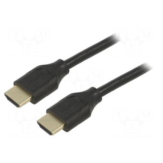 Cable | HDCP 2.2,HDMI 2.1 | HDMI plug,both sides | PVC | 1m | black