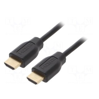 Cable | HDCP,HDMI 2.0 | HDMI plug,both sides | 3m | black