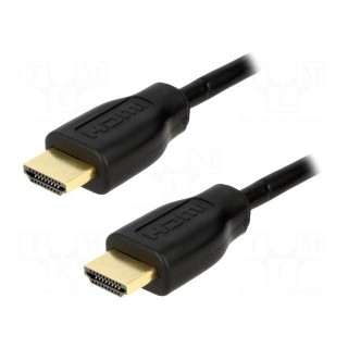 Cable | HDMI 1.4 | HDMI plug,both sides | 7.5m | black