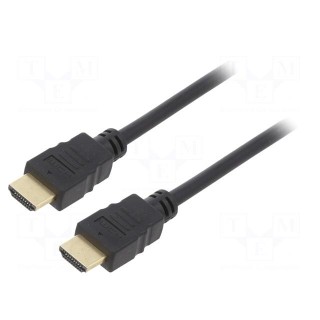 Cable | HDMI 1.4 | HDMI plug,both sides | 0.5m | black | 30AWG