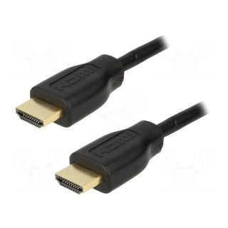 Cable | HDMI 1.4 | HDMI plug,both sides | 1.5m | black