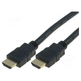 Cable | HDMI 1.4 | HDMI plug,both sides | 3m | black