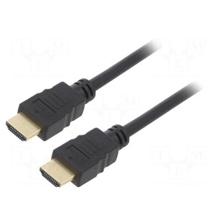 Cable | HDMI 1.4 | HDMI plug,both sides | 15m | black | 28AWG | Core: CCS