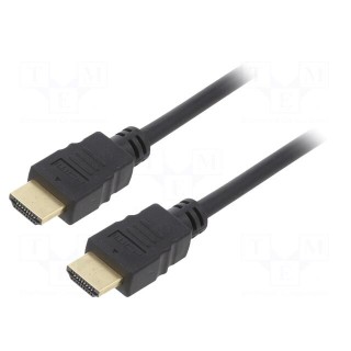 Cable | HDMI 1.4 | HDMI plug,both sides | 5m | black | 30AWG | Core: CCS