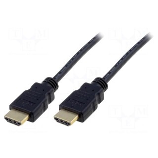 Cable | HDMI 1.4 | HDMI plug,both sides | 5m | black