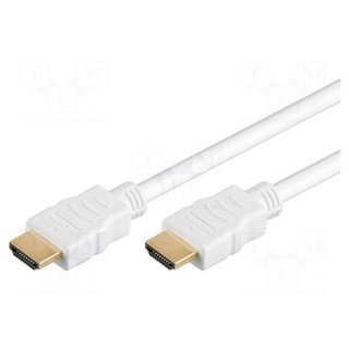 Cable | HDMI 1.4 | HDMI plug,both sides | 3m | white